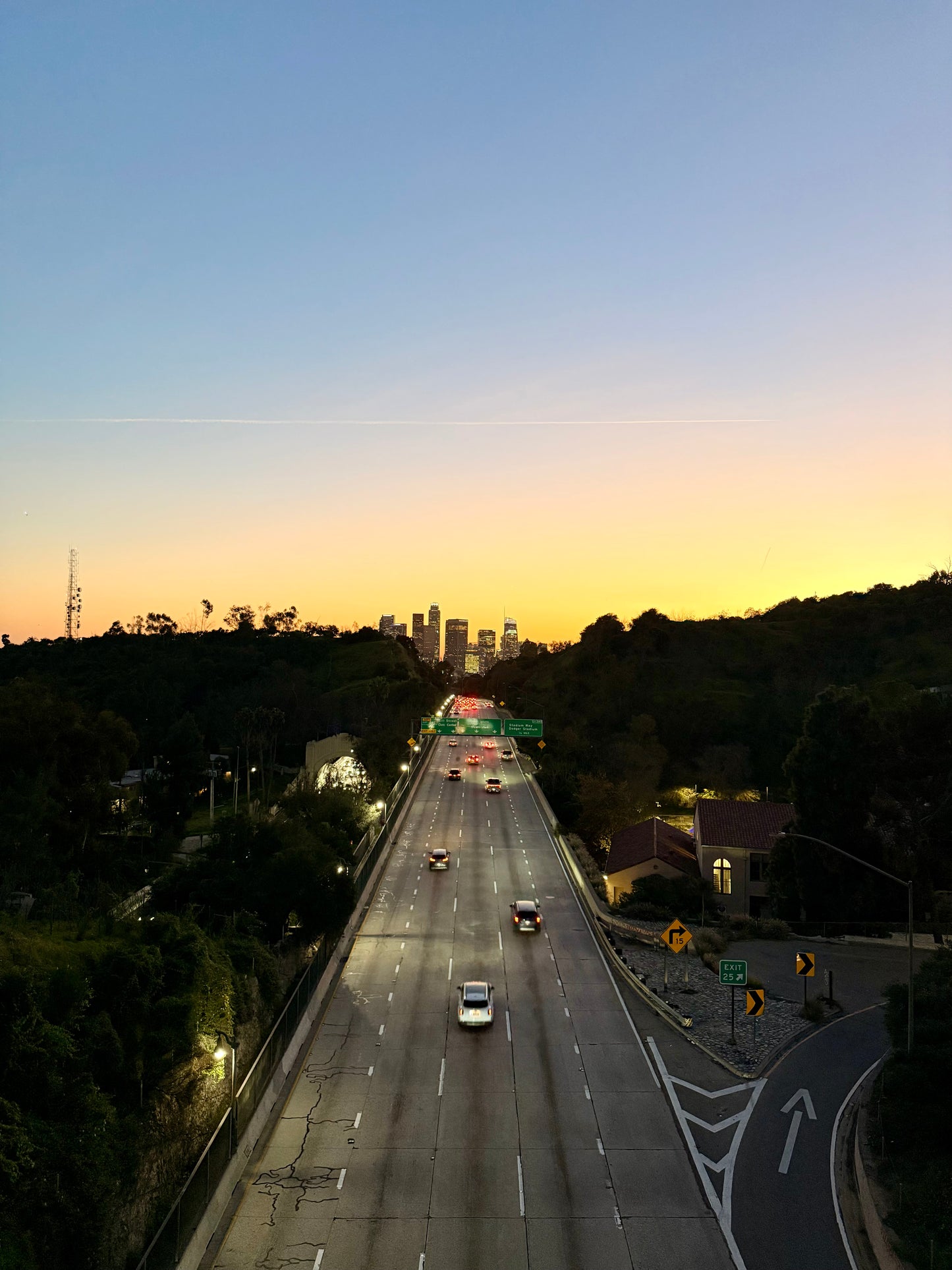 Los Angeles Golden Hour Drive – Phone Wallpaper