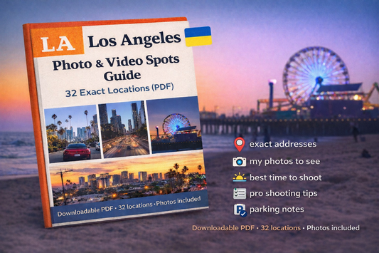 🇺🇦 Los Angeles Гід фото- та відеоспотів 32 точні адреси (PDF) 🇺🇦